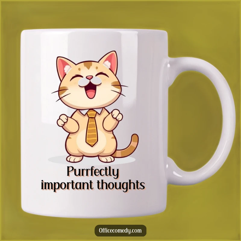 Funny Cat Presentation Mug: A Hilarious Gift for the Purr-fect Professional