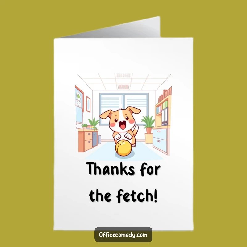Free Printable Dog Thank You Card: Thanks a Ball!