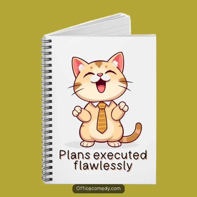 Funny Cat Tie Notebook: Plan Your Success with This Feline Executive Journal