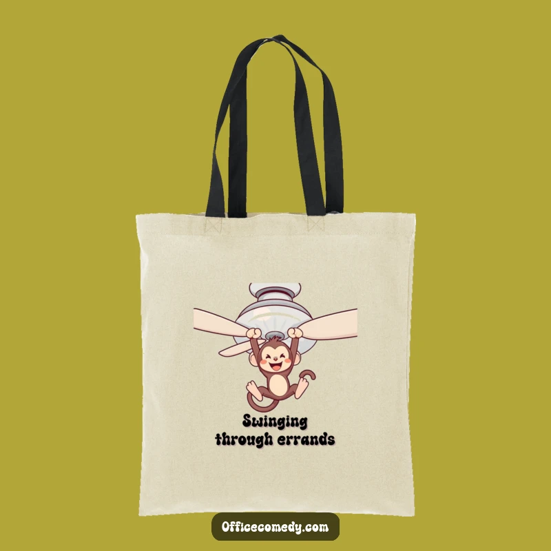 Funny Monkey Fan Tote Bag: Whimsical Carryall for Pranksters